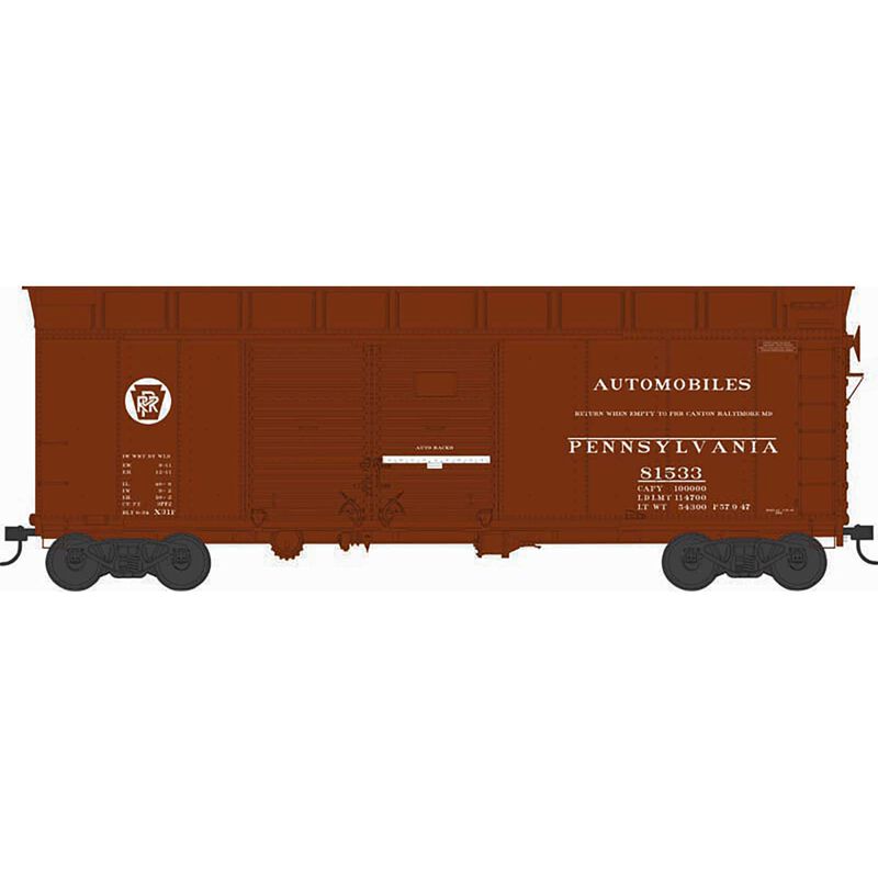 HO X31F 4-Door Turtle Roof Box with Loader PRR Circle Key #81590