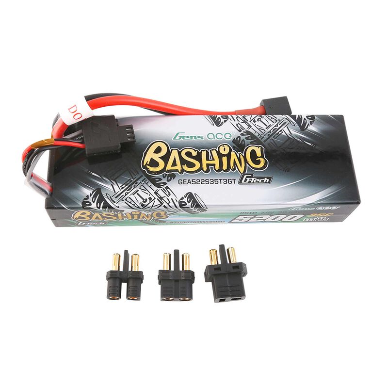 7.4V 5200mAh 2S 35C G-Tech Smart Bashing Hardcase LiPo Battery: EC3/ Deans/ XT60