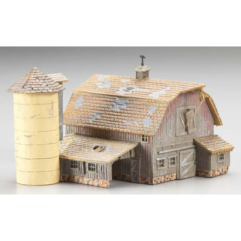 N Built-Up Old Weathered Barn
