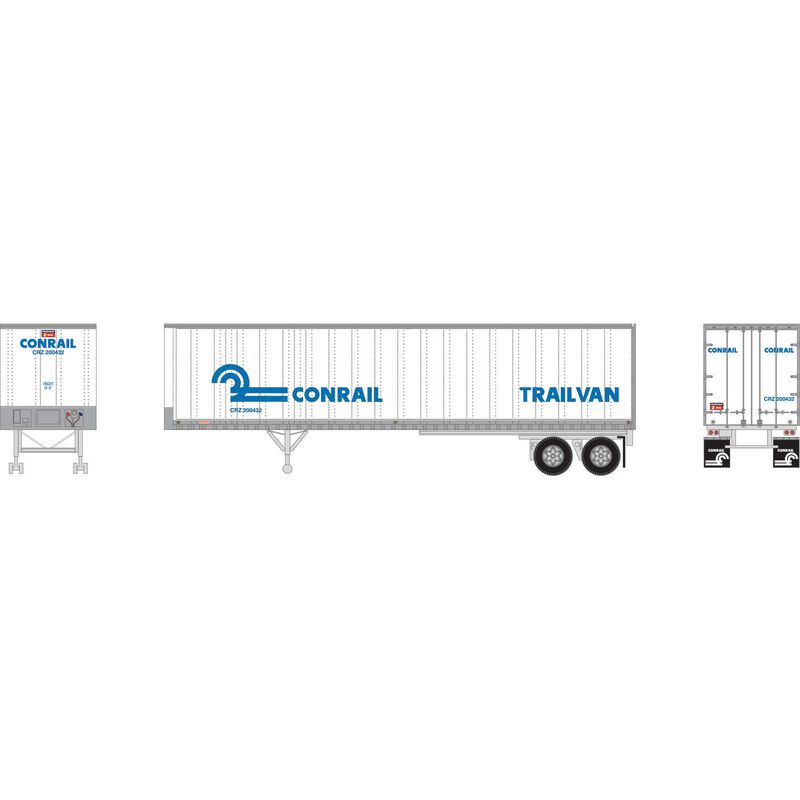 N 40' Fruehauf Trailer, Conrail CRZ #200432