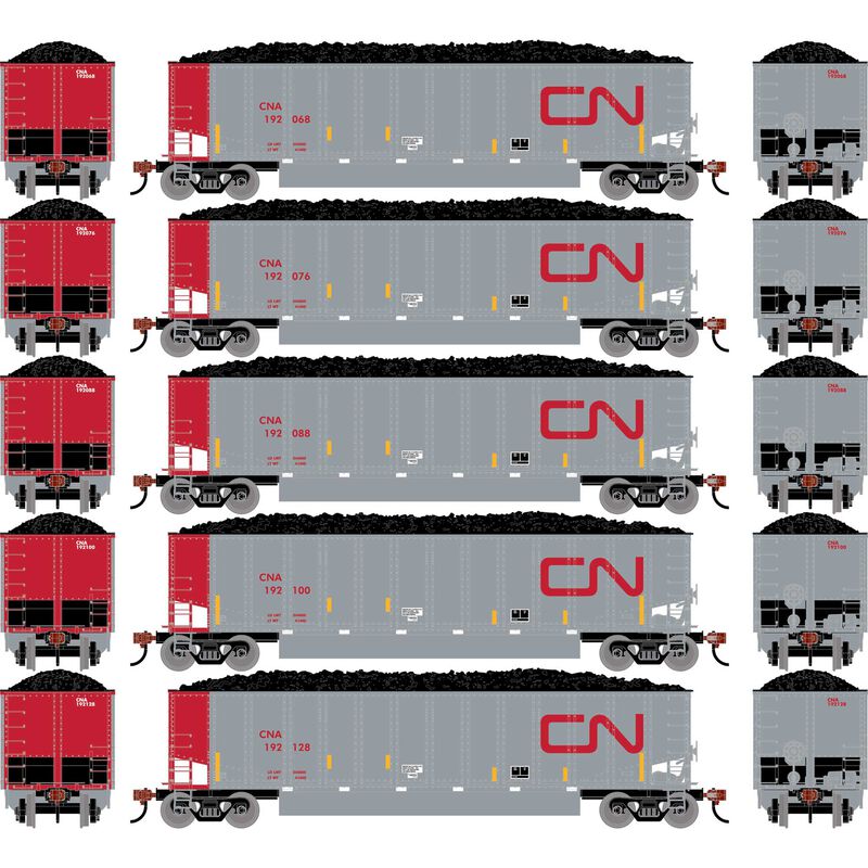 N ATH Bethgon Coalporter w/Coal Load, CNA #192068/192076/192088/192100/192128 (5)