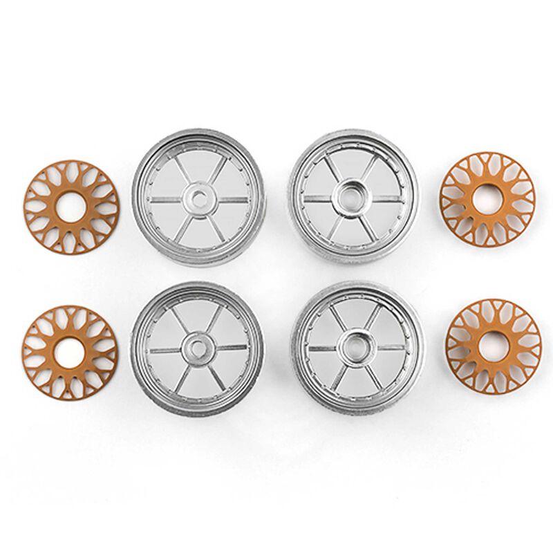 RC10DS Front and Rear Wheels