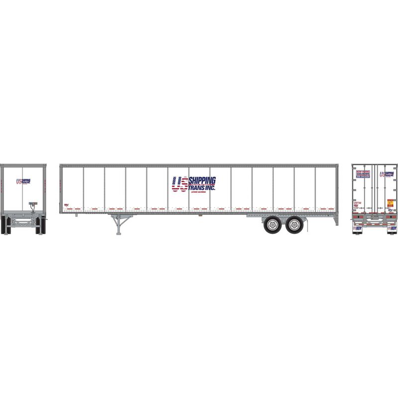HO 53' Wabash Duraplate Trailer, US Shipping Trans #UST32
