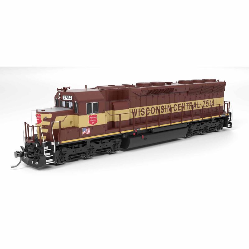 HO EMD SD45, WC 7522, Maroon & Yellow, Paragon4 Sound/DC/DCC