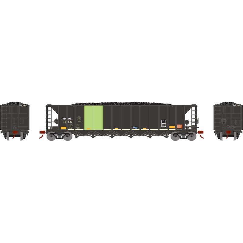 HO Ortner 5-Bay Rapid Discharge Hopper, SKOL #78582 / 78597 / 78677 / 78705 / 78730 (5)