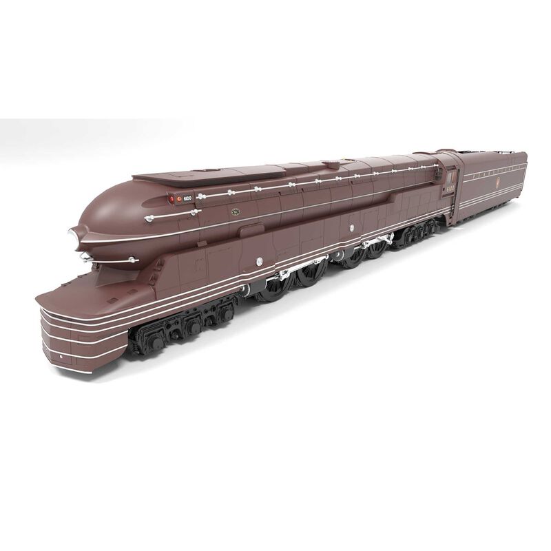 HO Smoke, PRR S1 6-4-4-6 Duplex, #6100, Tuscan Red Fantasy Paint, Paragon4 Sound/DC/DCC