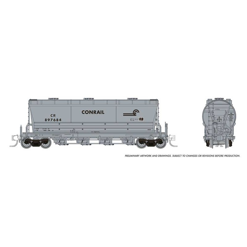 N Flexi Flo Hopper Late CR Conrail Repaint (6)