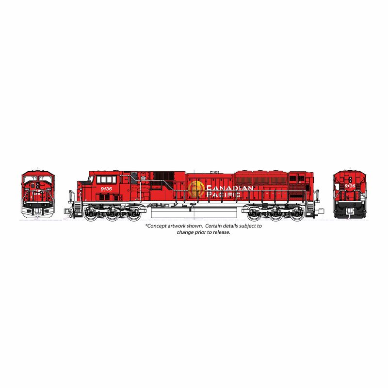 HO EMD SD90/43MAC Locomotive, CP 9155