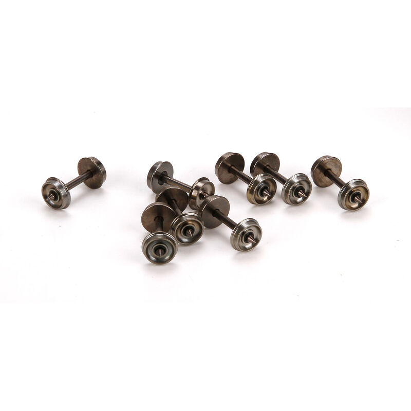 HO 33" Metal Wheelset, Long Axle (8)