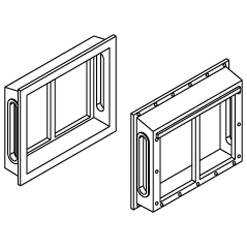 HO All-Weather Window Set, 2 Pane/Shallow/Angle(6)
