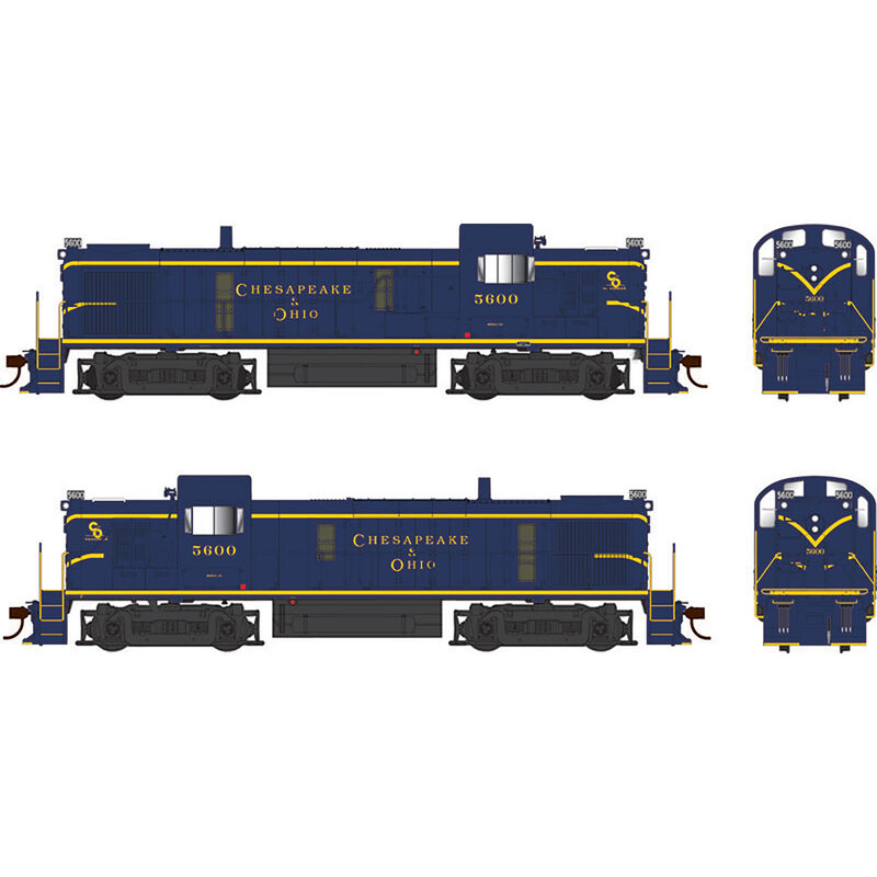 HO ALCo RS-3 DCC with Sound C&O As Delivered #5600