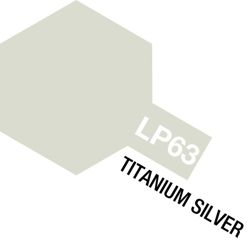Lacquer Paint, LP-63 Titanium Silver, 10 mL