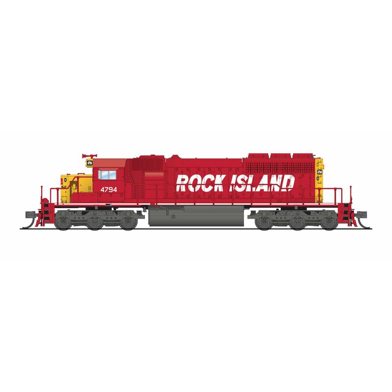 N, EMD SD40-2, Rock Island 4794, Red & Yellow, No-Sound / DCC-Ready