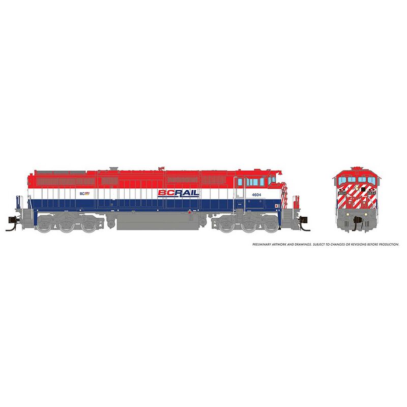 N Dash8-40CM Locomotive with DCC & Sound, BCR #4617