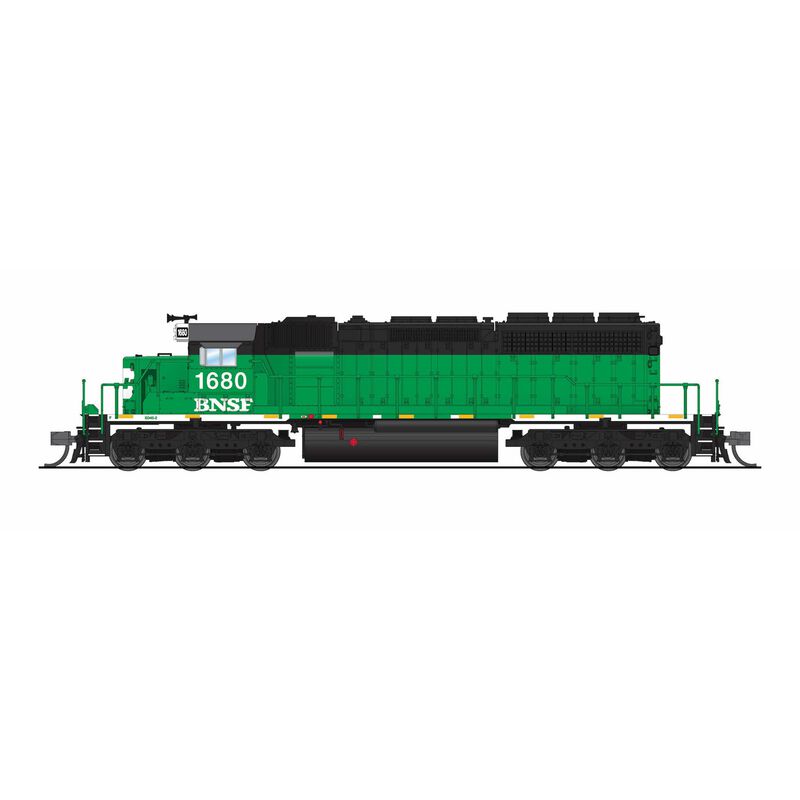 N, EMD SD40-2, BNSF 1686, BN Black/Green/White w/ Patch, No-Sound / DCC-Ready