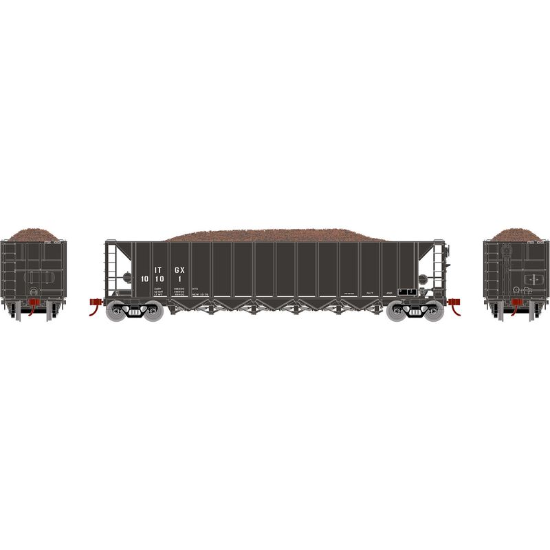 HO RTR 5-Bay Rapid Discharge Hopper ITGX Blk#10101