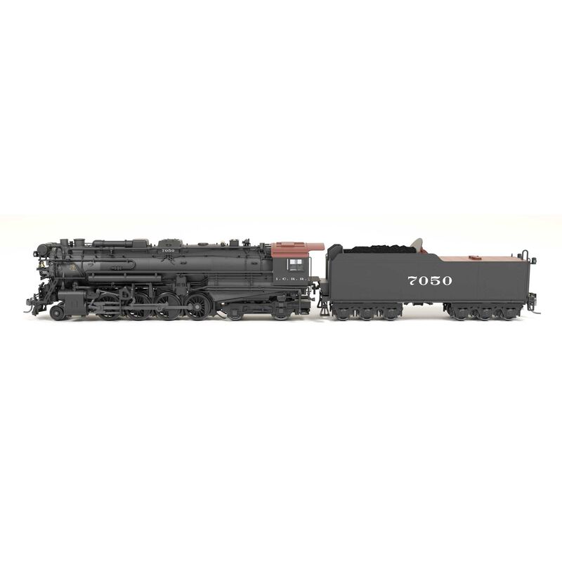 HO Berkshire Locomotive, 1930's Appearance Illinois Central #7050 (DCC-Ready)