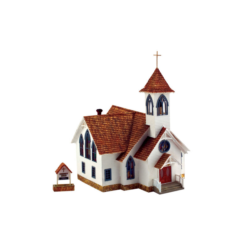 HO Built-Up Community Church