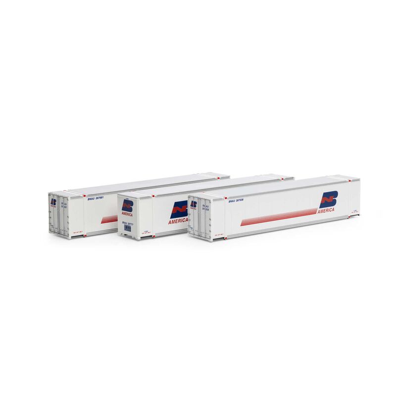 HO 48' Containers, BNAU #287538 / 287681 / 287777 (3)