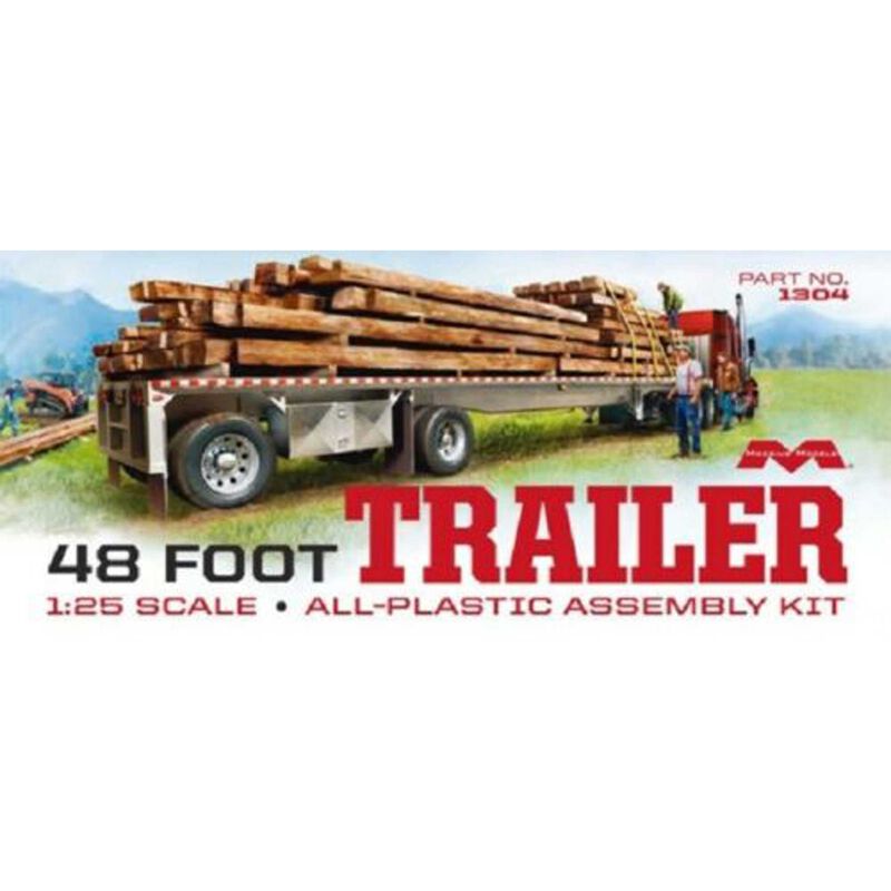 1/25 48' Flatbed Trailer with Cambered Deck