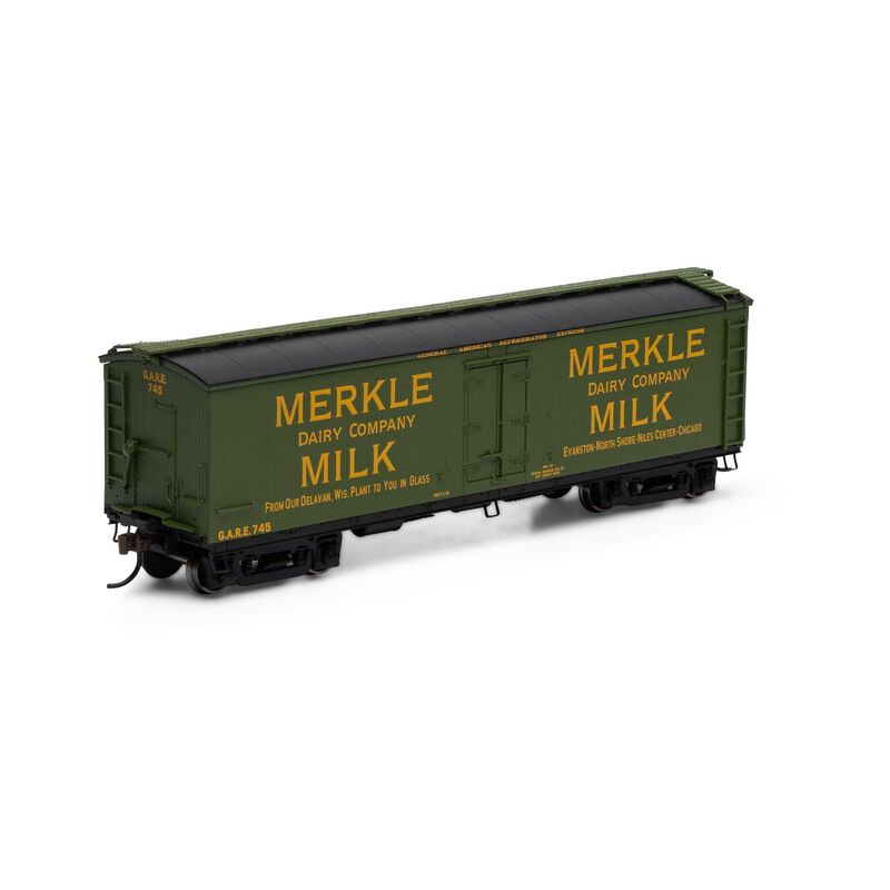 HO 40' Pfaudler Milk Car, Merkle #745