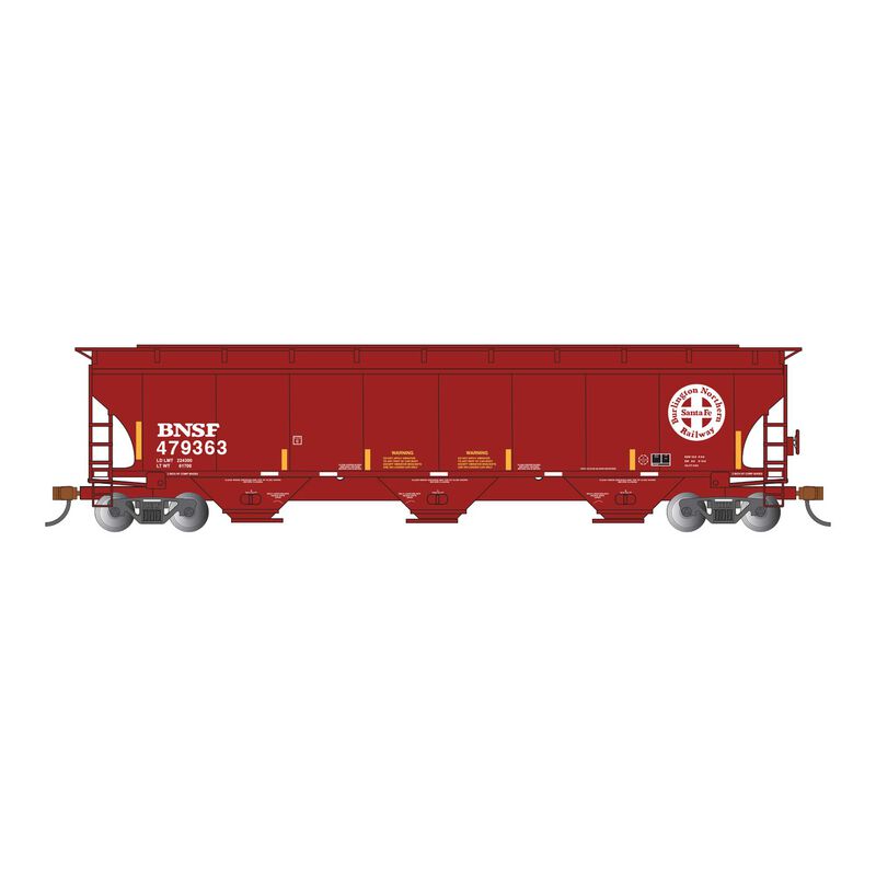 HO Trinity 5161 3-Bay Covered Hopper - BNSF #479363