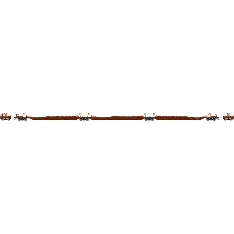 HO RTR 57' Trinity Spine Car, BNSF #300589 (3)