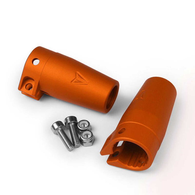 Clamping Lockouts, Orange Anodized: Axial Wraith / Yeti