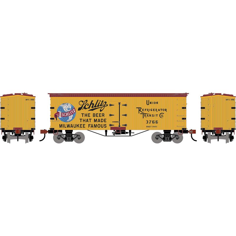 HO RND 36' Wooden Reefer, URTC #3766
