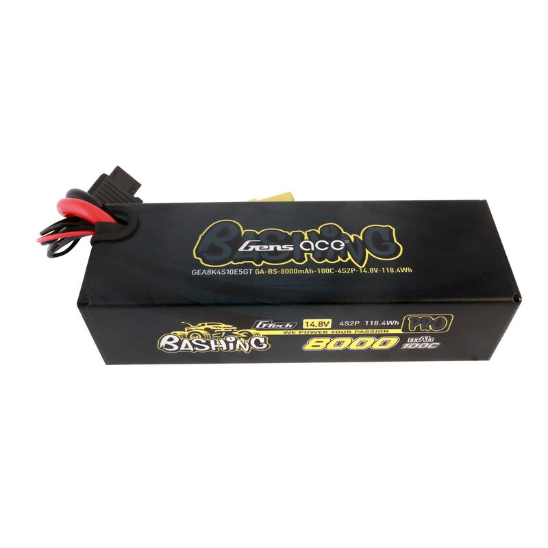 14.8V 8000mAh 4S 10C G-Tech Smart Bashing Hardcase Lipo Battery: EC5