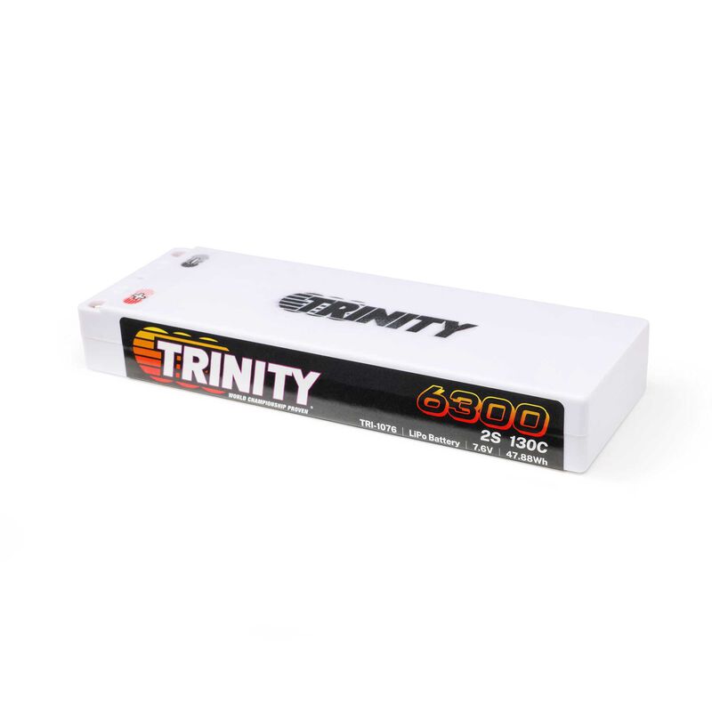 7.6V 6300mAh 2S 130C Stick LiPo Battery: 5mm Bullets
