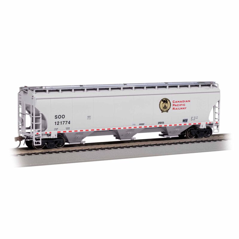 HO Trinity 5161 3-bay Covered Hopper, Canadian Pacific 121774