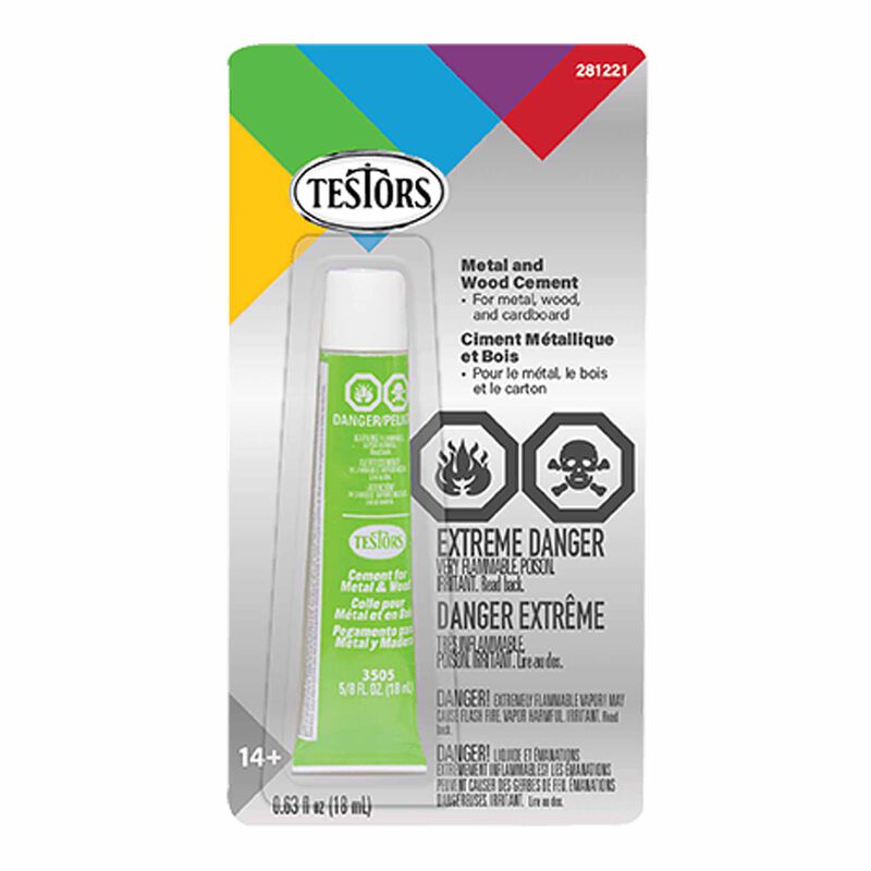 Cement for Metal and Wood, 5/8 oz