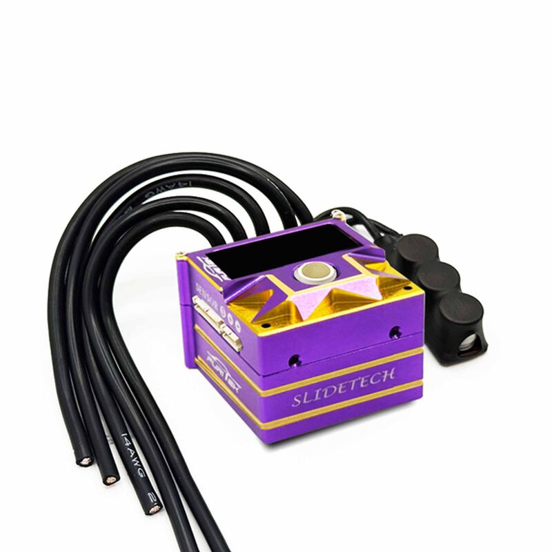 SlideTech Drift Sensored Electronic Speed Control with OLED Screen, Royal Purple