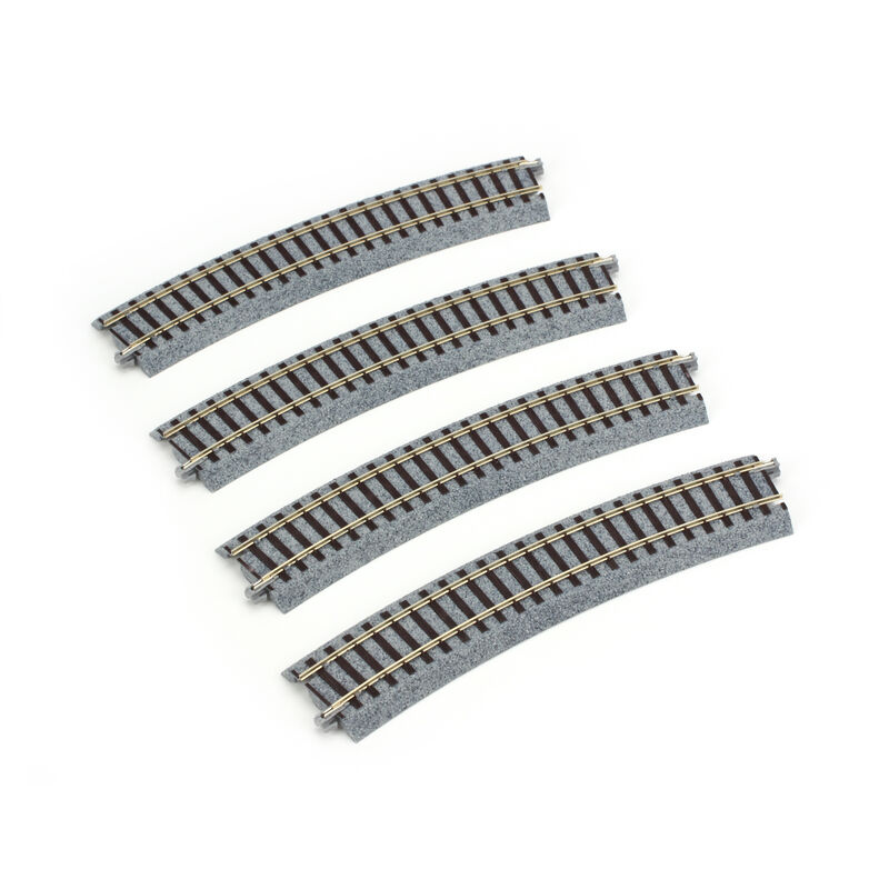 HO 490mm 19-1/4" Radius Curve 22.5-Degree (4)
