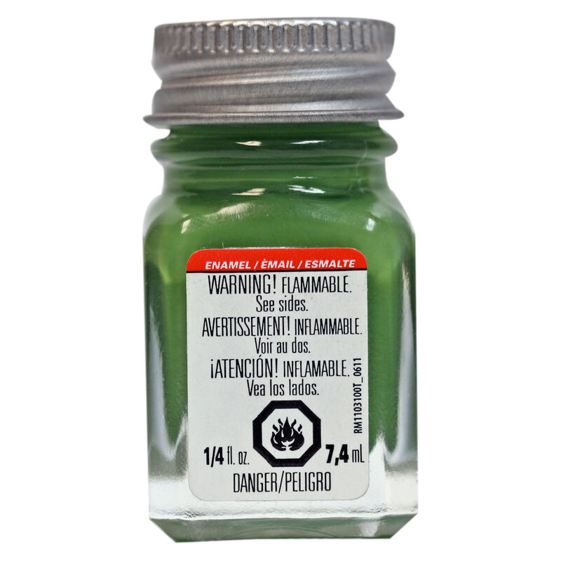 Enamel 1/4 oz Flat Green
