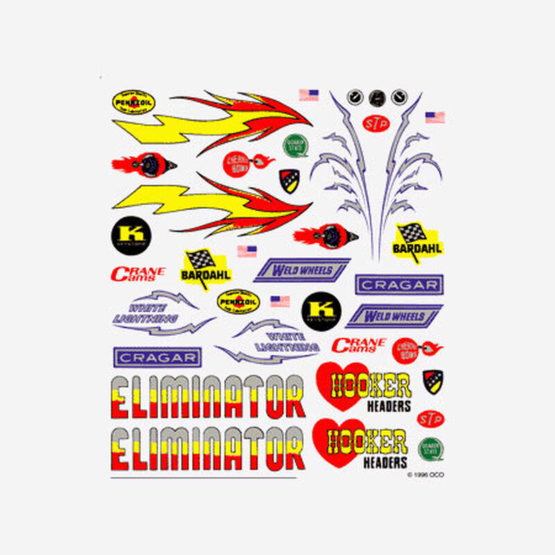 Dry Transfer Decals, Hot Rod