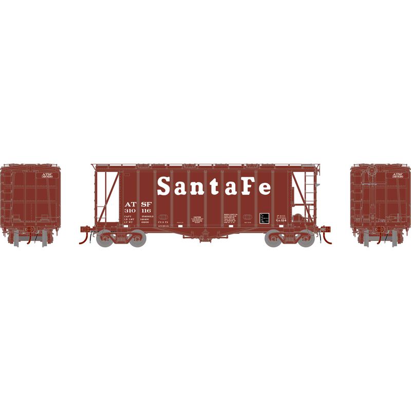 HO GATC 2600 Airslide Hopper, ATSF #310116
