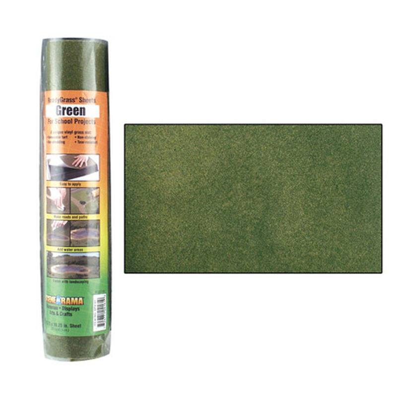 Scene-A-Rama Green Grass Ready Sheet, 10.75x16.25