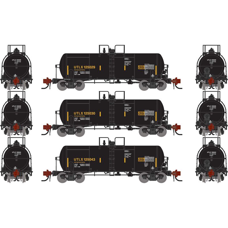 N 13K Gallon Acid Tank Car, UTLX #125029/125030/125043 (3)
