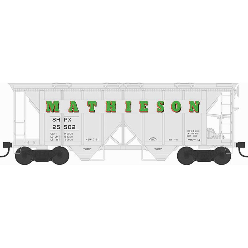HO H34 Covered Hopper Mathieson #25502