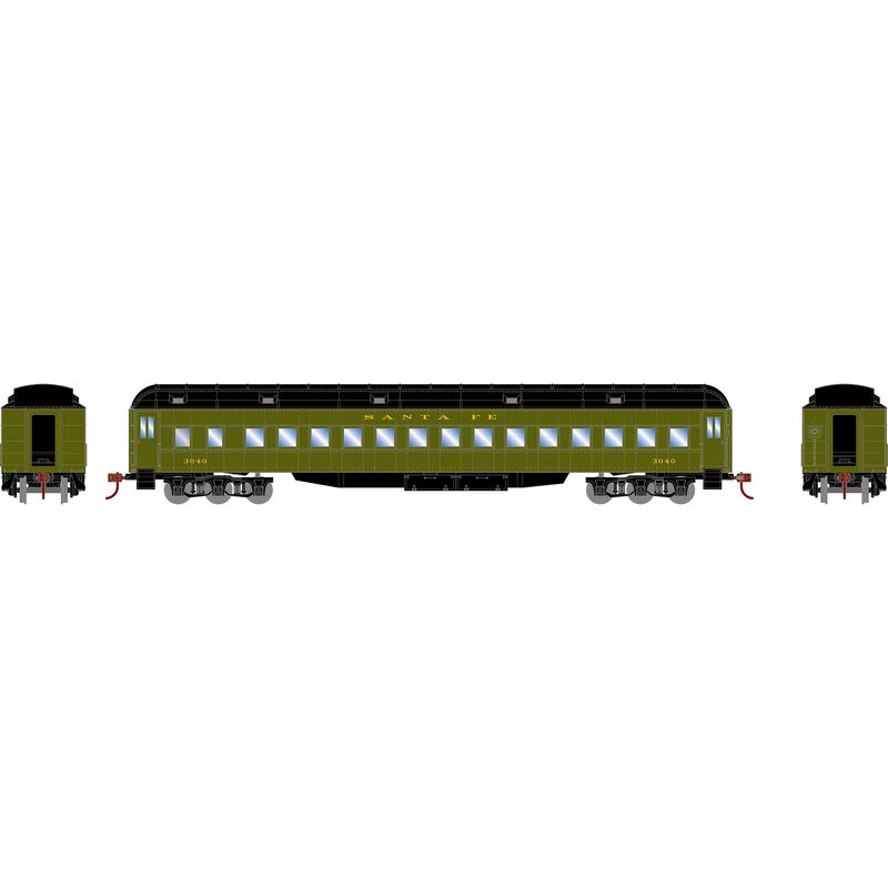 HO Heavyweight Clerestory Coach, ATSF #3040