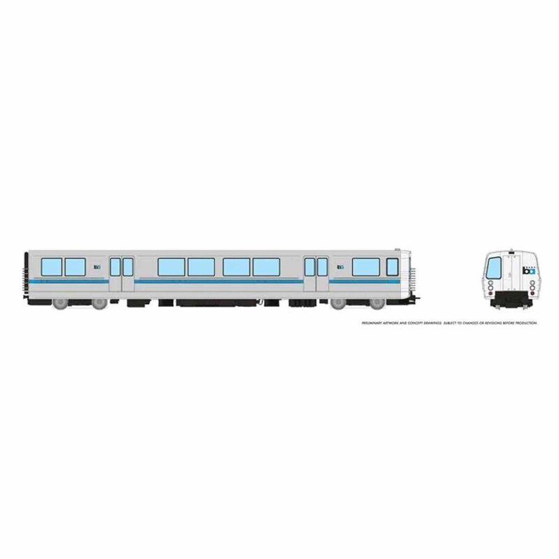 HO Bay Area Rapid Transit, C End Car