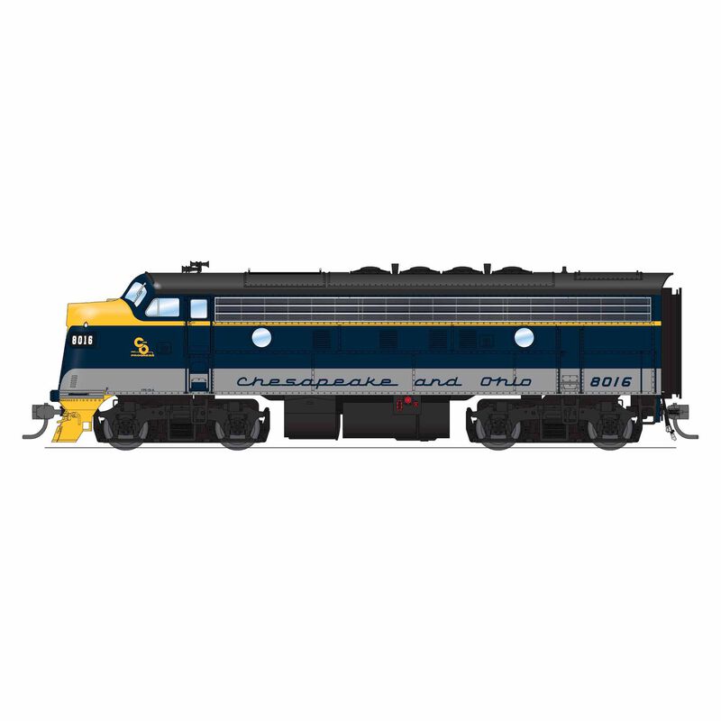 HO EMD F3A Restored Blue/Gray/Yellow for SBVR  Paragon4 Sound/DC/DCC , C&O 8016