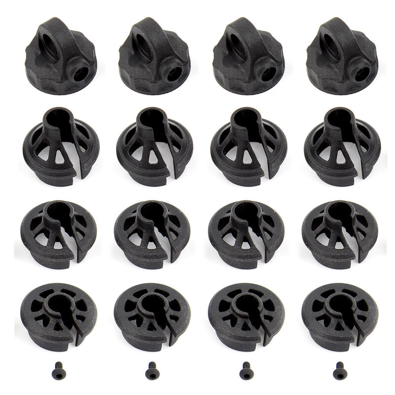 Shock Caps & Spring Cups, 1/10 Team Associated RC10B6.1