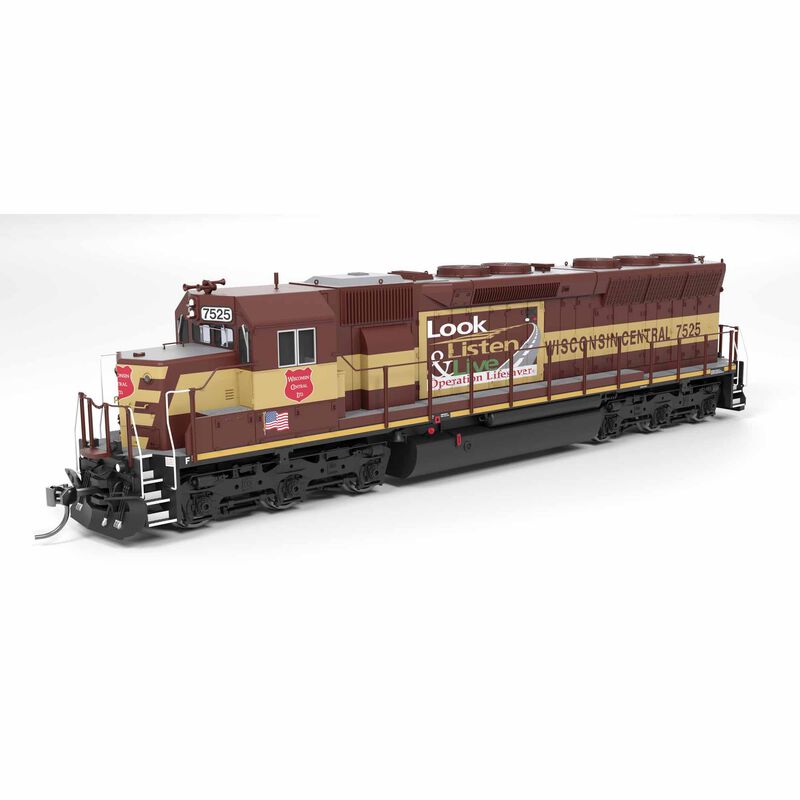 HO EMD SD45, WC 7525, Operation Lifesaver, Paragon4 Sound/DC/DCC