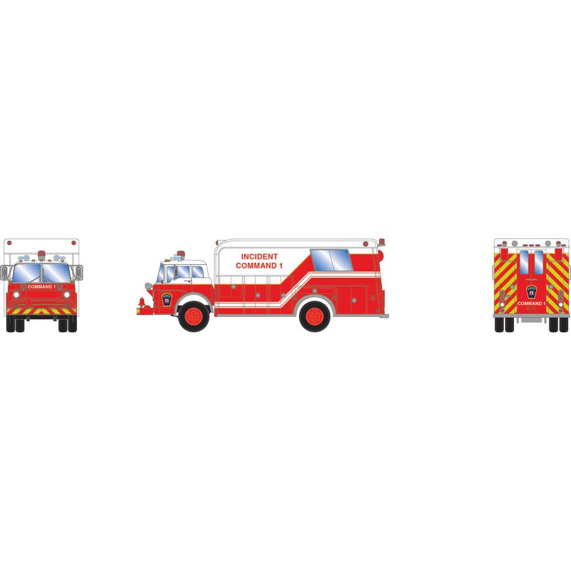HO Ford C Fire Rescue Truck, County Incident Command 1