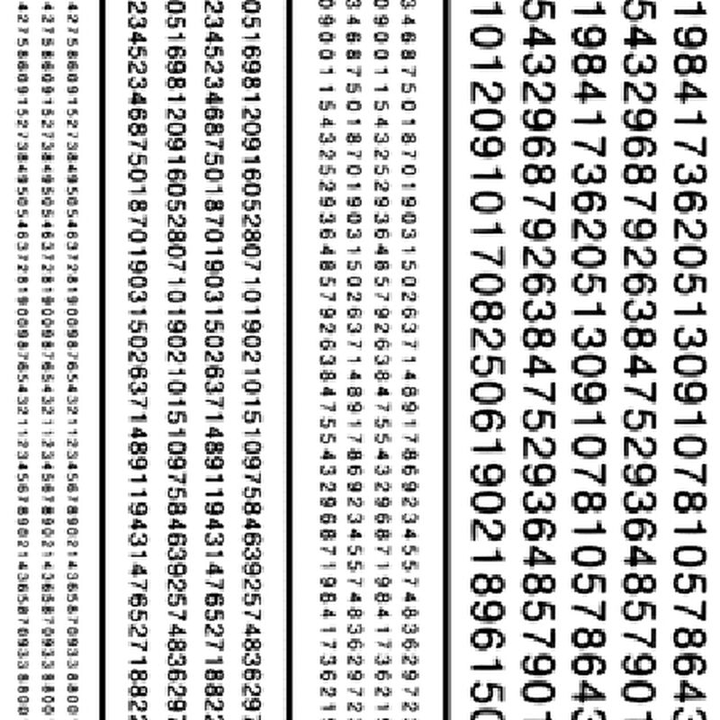 Railroad Gothic Numbers, Black