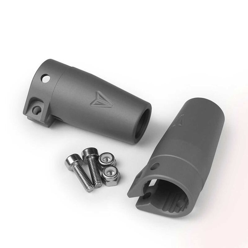 Clamping Lockouts, Grey Anodized: Axial Wraith / Yeti
