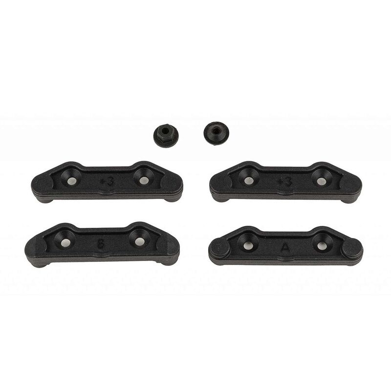 +3mm Lower Arm Mounts, 1/10 Team Associated Apex2 Rally